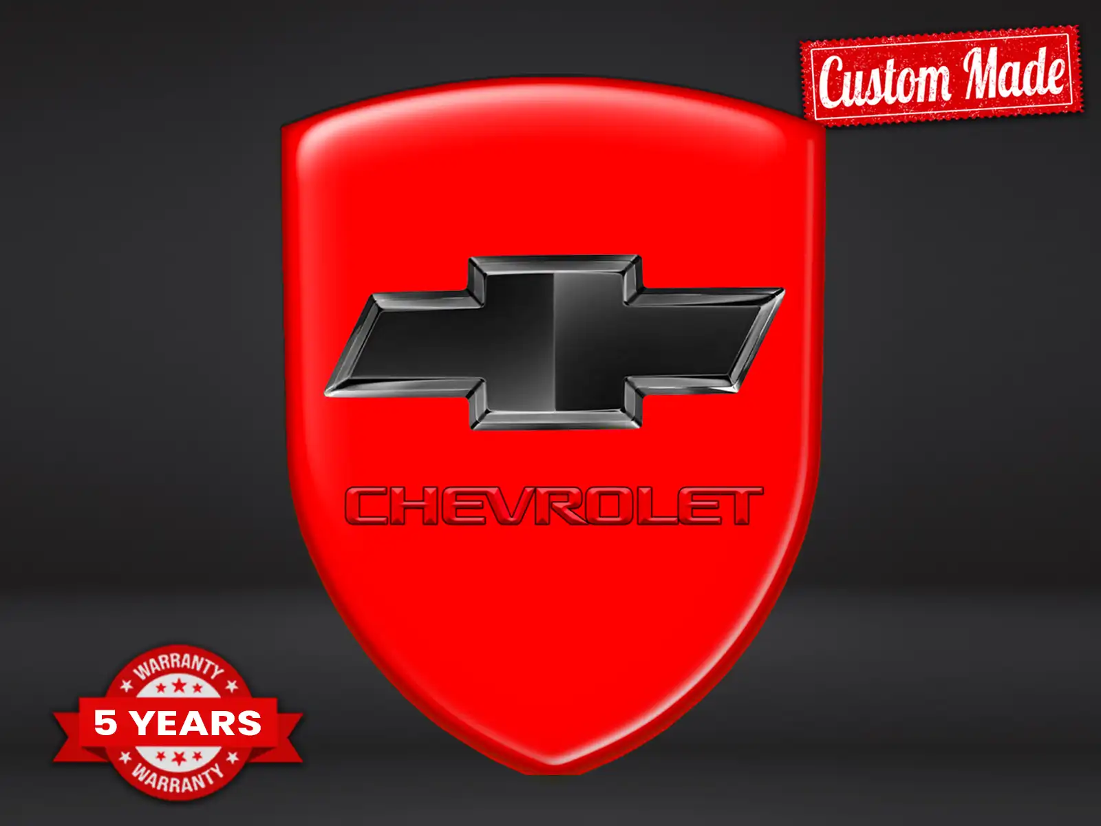 Chevrolet Pegatina Relieve Auto Resistente Premium Minimalista